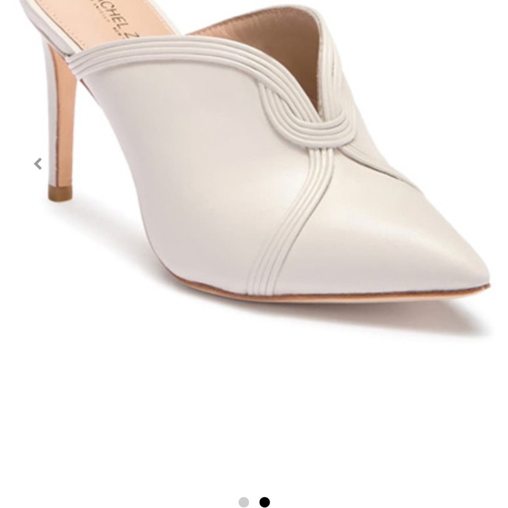 Rachel Zoe Lianne mule ecru nappa (Size 6) NEW